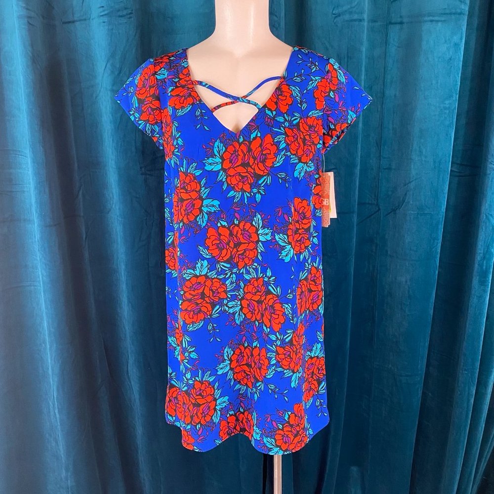 Gianni Bini Floral Print Trapeze Dress - Picture 3 of 9